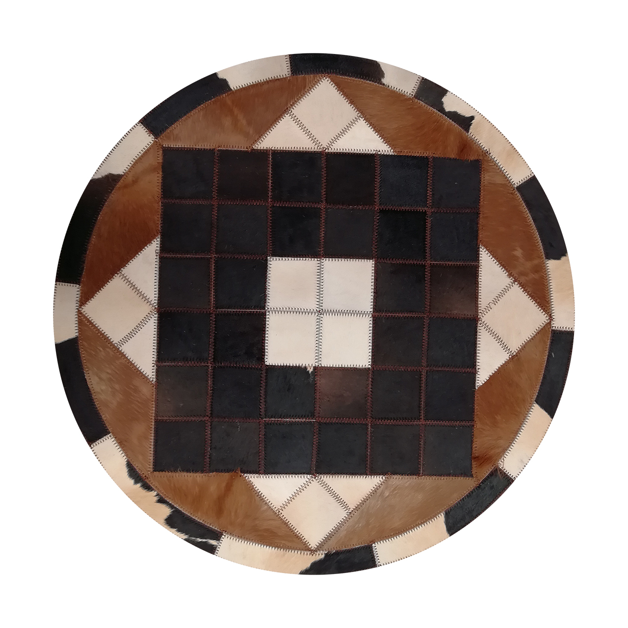 کلاژ فرش پوست و چرم کمالی مدل AD-00508