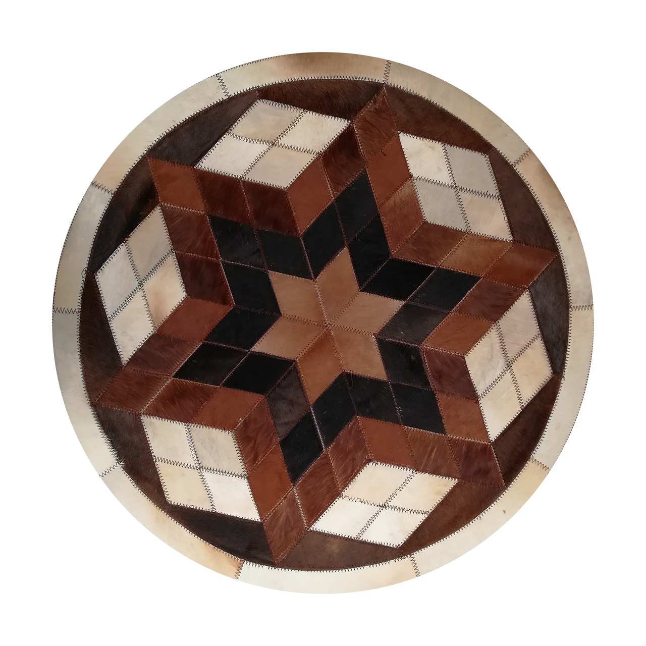 کلاژ فرش پوست و چرم کمالی مدل AD-00518