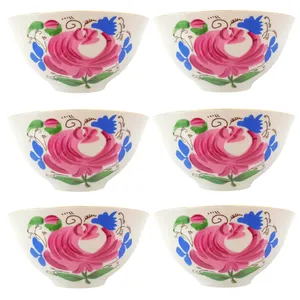 کاسه طرح گل مدل k101 بسته 6 عددی