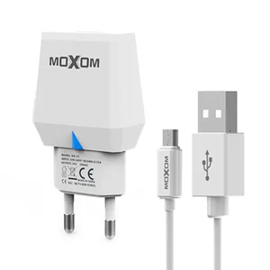 شارژر دیواری موکسوم مدل KH-33 به همراه کابل تبدیل microUSB