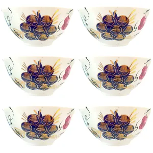 کاسه طرح انگوری مدل k102 بسته 6 عددی