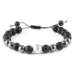 دستبند نقره مردانه ریسه گالری مدل Ri3-H1139-Silver