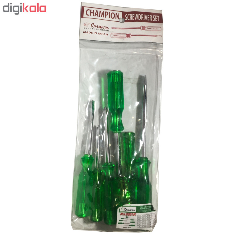 مجموعه 7 عددی پیچ گوشتی چمپیون کد 8007K