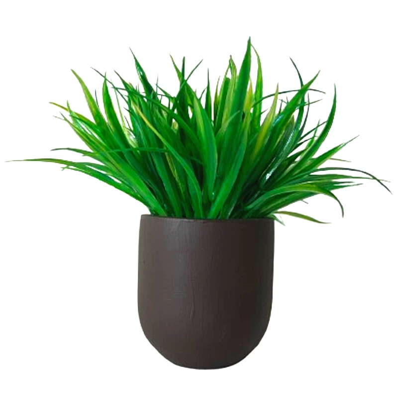 گلدان به همراه گل مصنوعی مدل استوانه رزماری کد 823