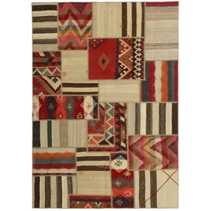 کلاژ گلیم دستبافت سه و نیم متری کد 486875