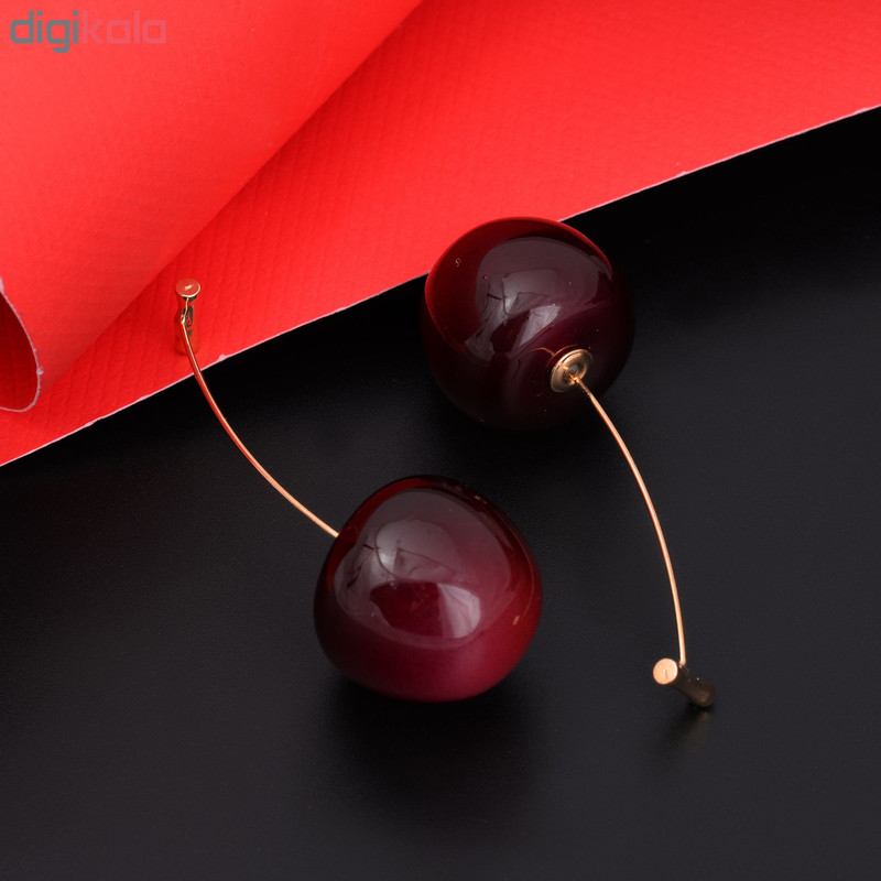 گوشواره زنانه طرح گیلاس کد GO1284