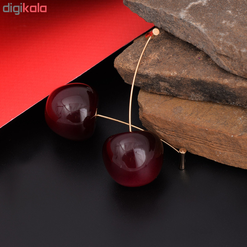 گوشواره زنانه طرح گیلاس کد GO1284