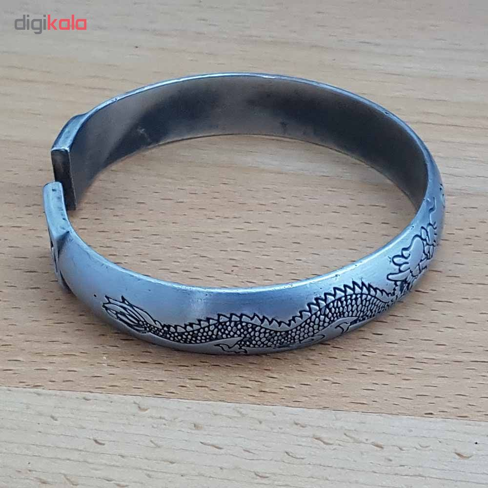 دستبند نقره مردانه ترمه1 کد DSD006