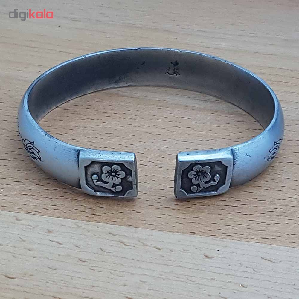 دستبند نقره مردانه ترمه1 کد DSD006