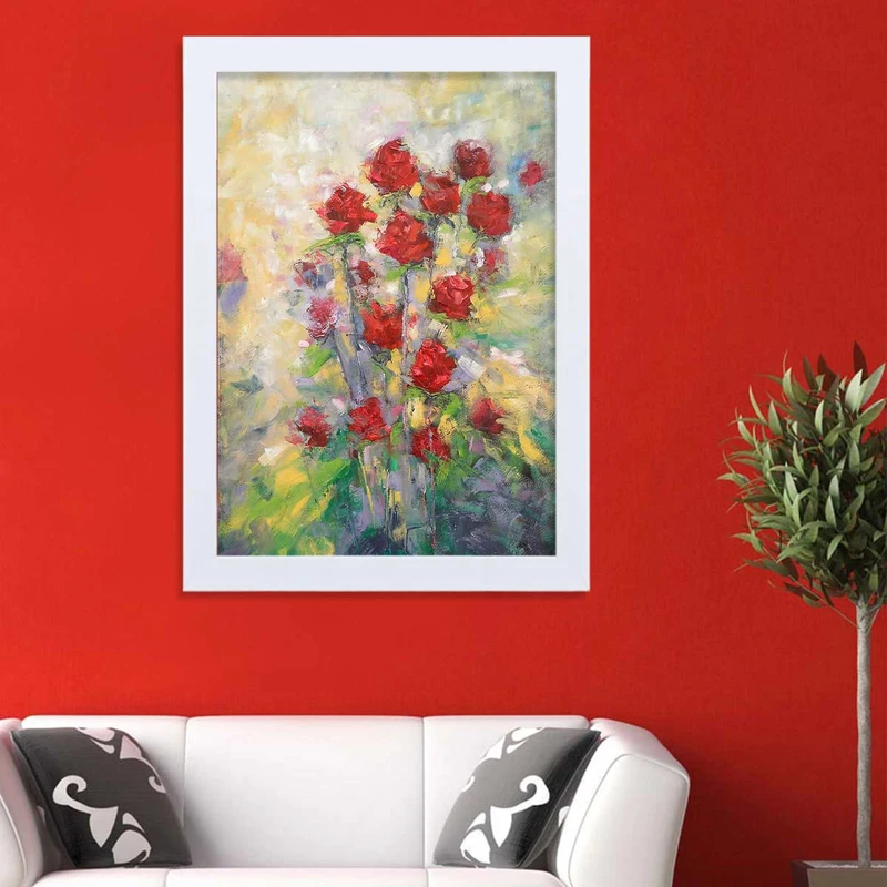 تابلو گالری استاربوی طرح گل رز مدل هنری HL273