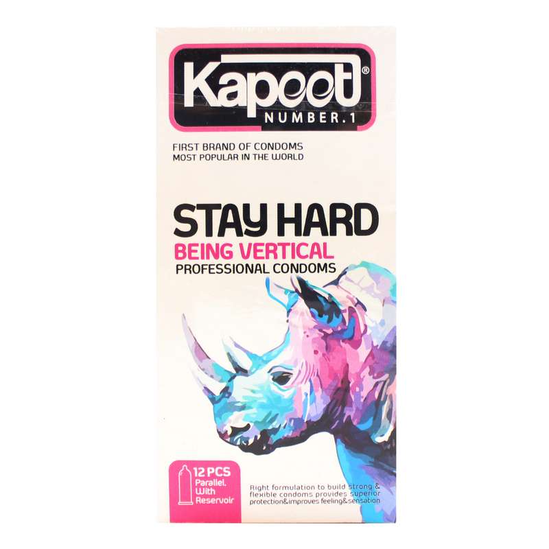 کاندوم کاپوت مدل Stay Hard بسته 12 عددی کاندوم کاپوت مدل Stay Hard بسته 12 عددی