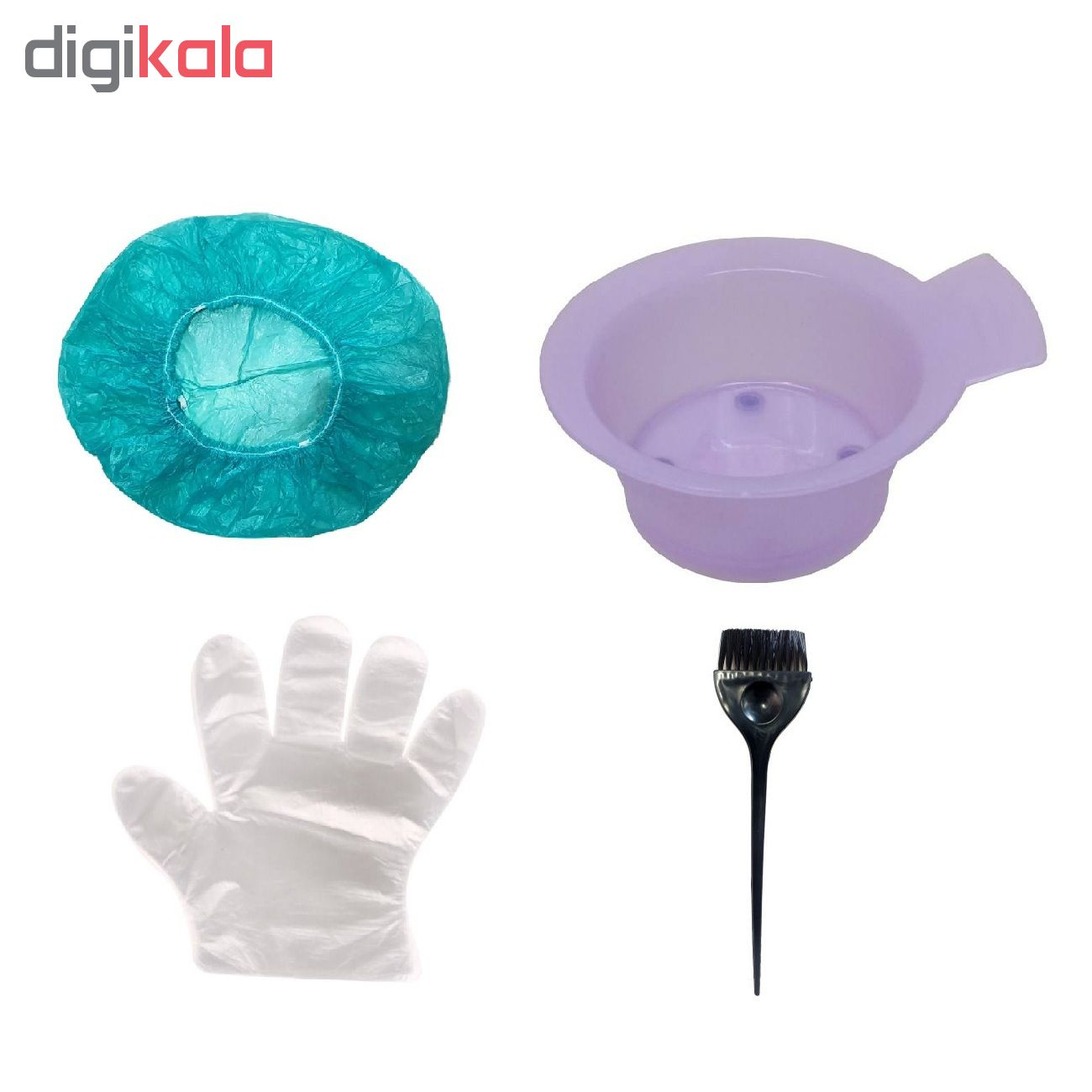 مجموعه تجهیزات رنگ مو مدل sh18