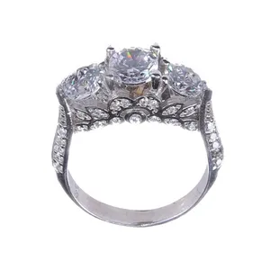 انگشتر نقره زنانه کد 7420