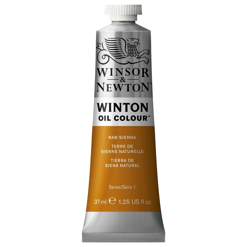 رنگ روغن وینزور اند نیوتون مدل RAW SIENNA 34 حجم 37 میلی لیتر