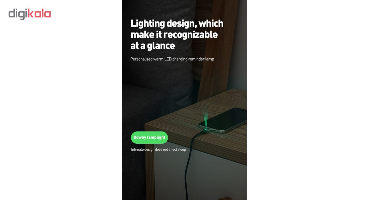 کابل تبدیل USB به لایتنینگ باسئوس مدل Zinc طول 2 متر