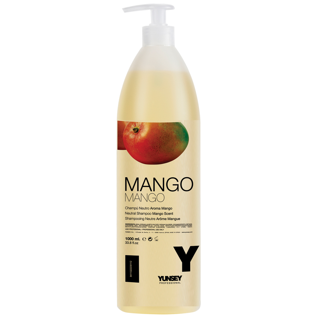 شامپو مو یانسی مدل mango حجم 1000 میلی لیتر