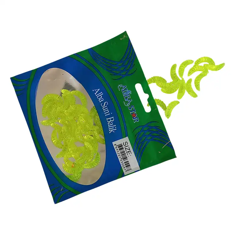 طعمه ماهیگیری آلبااستار مدل کرم مصنوعی ژله ای فسفری اکلیل دار