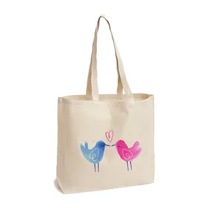 کیف دوشی پارچه ای طرح مرغان عاشق مدل 58