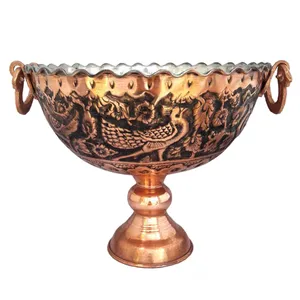 میوه خوری مسی طرح مرغ آمین کد 2