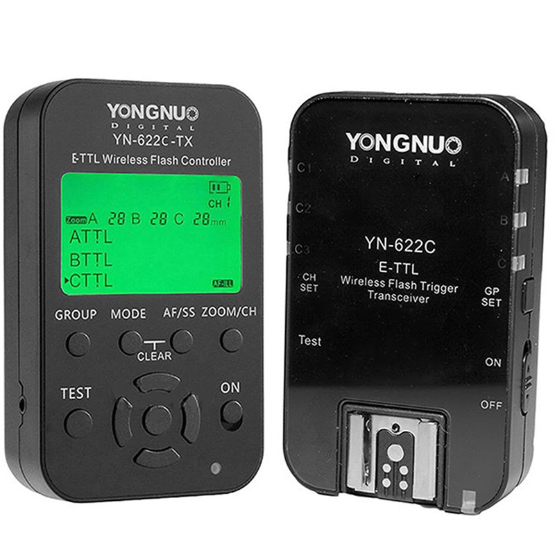 کنترل کننده فلاش وایرلس یونگنو مدل YN622C-KIT E-TTL مناسب برای دوربین های کانن