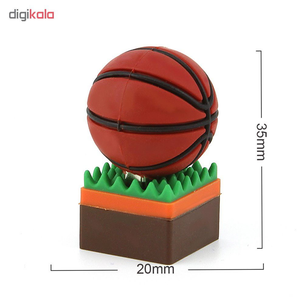 فلش مموری طرح توپ بسکتبال مدل Ultita -BB02 ظرفیت 8 گیگابایت