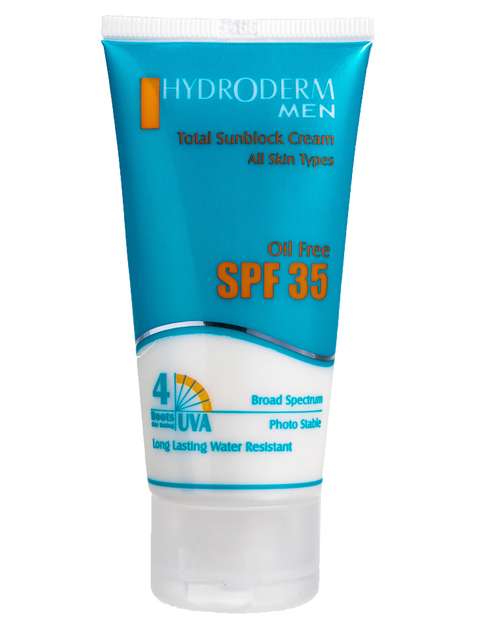 کرم ضد آفتاب فاقد چربی هیدرودرم مدل Men SPF35 وزن 50 گرم