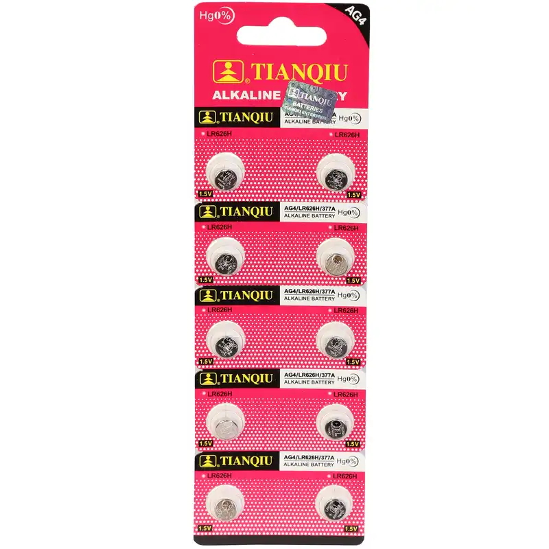 باتری ساعتی تیانکیو مدل AG4 بسته 10 عددی