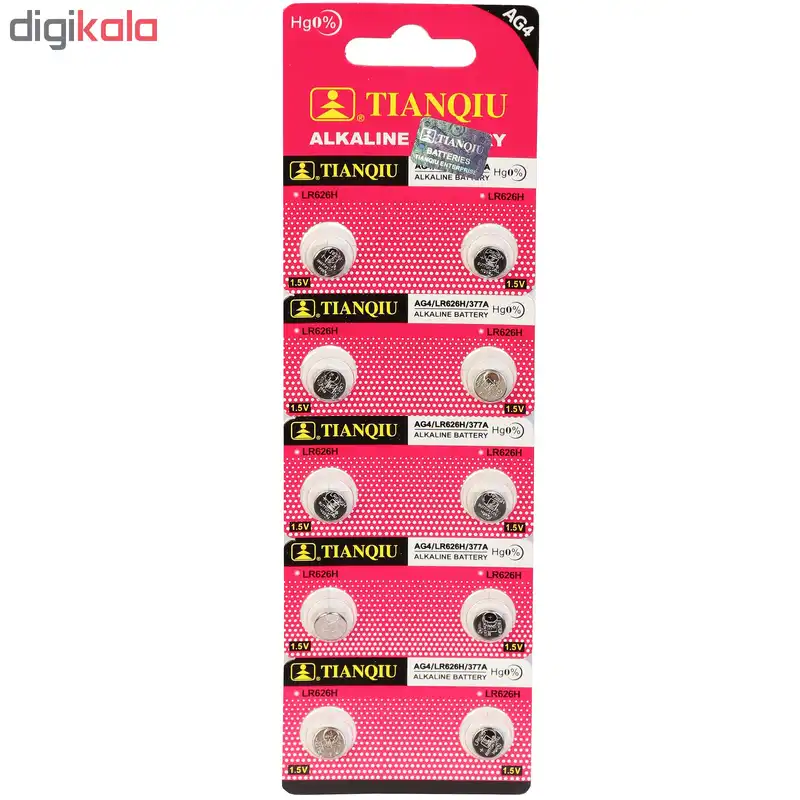باتری ساعتی تیانکیو مدل AG4 بسته 10 عددی