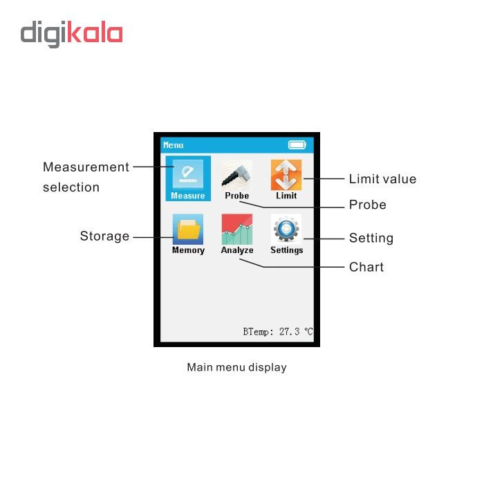 ضخامت سنج آلتراسونیک وینتکت مدل WT100A