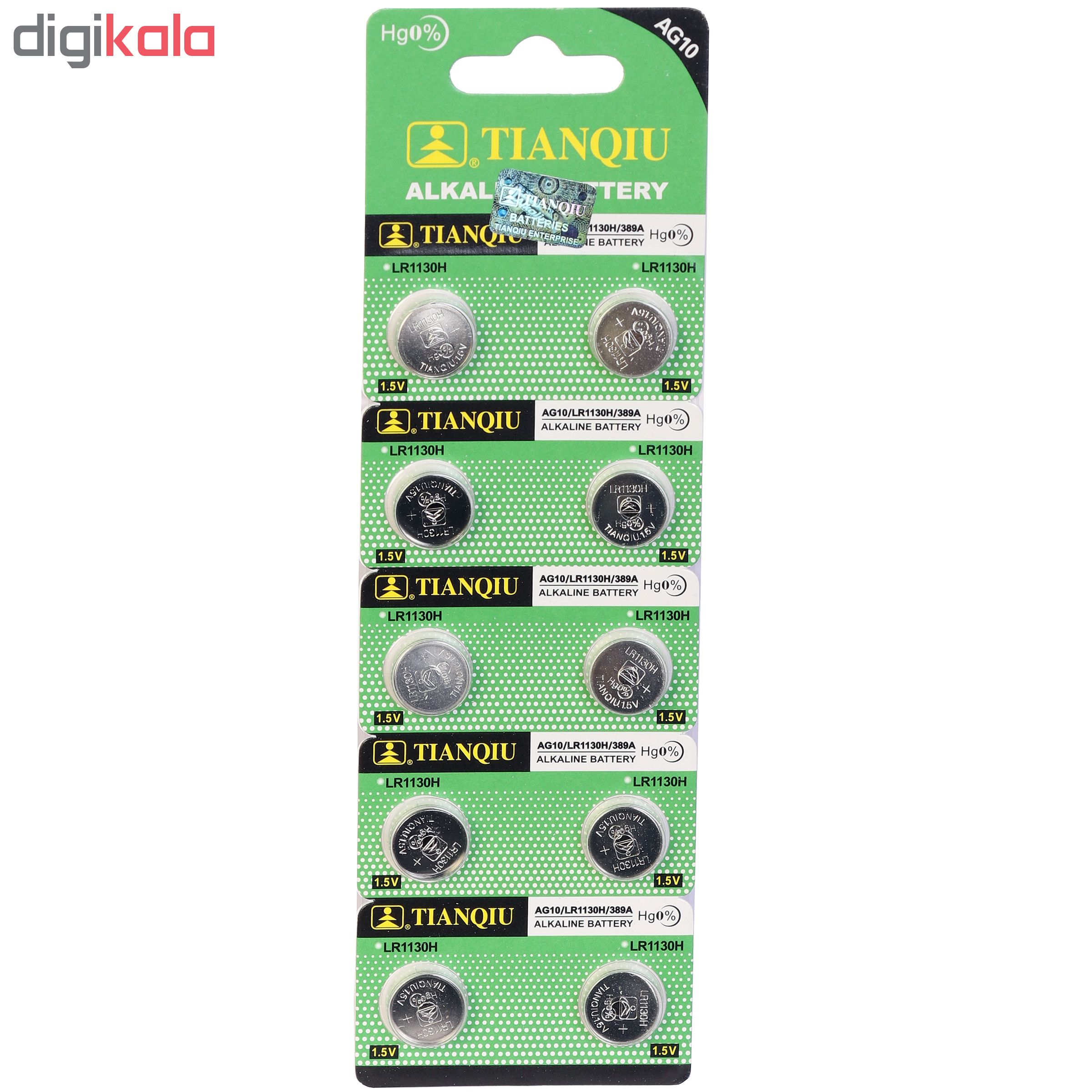 باتری ساعتی تیانکیو مدل AG10 بسته 10 عددی