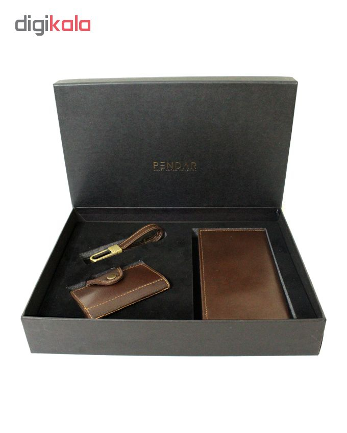 ست هدیه پندار مدل ps001 رنگ قهوه ای