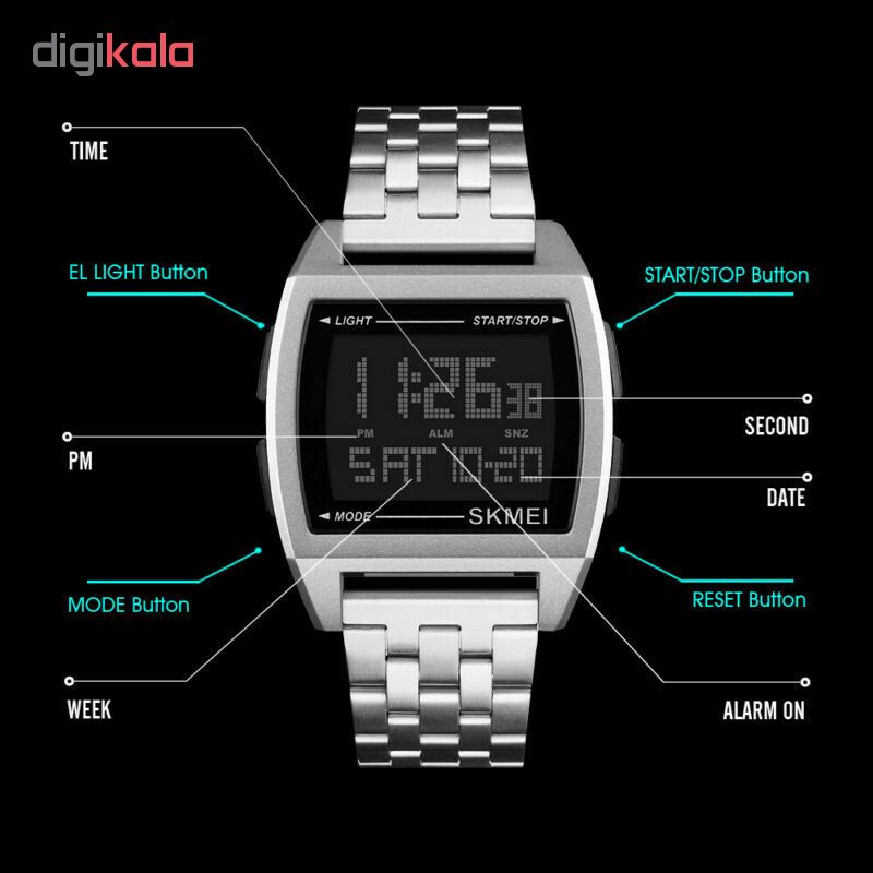 ساعت مچی دیجیتال اسکمی کد 1368S             قیمت