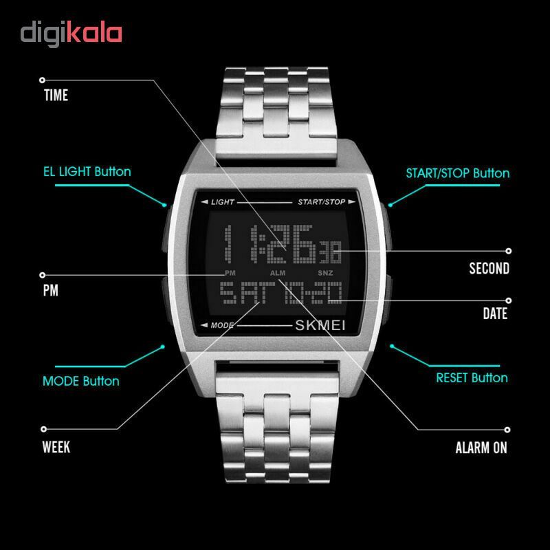 ساعت مچی دیجیتال اسکمی کد 1368S