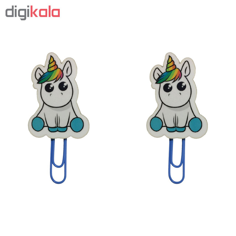 گیره کاغذ طرح یونیکورن کد 13 بسته 2 عددی گیره کاغذ طرح یونیکورن کد 13 بسته 2 عددی