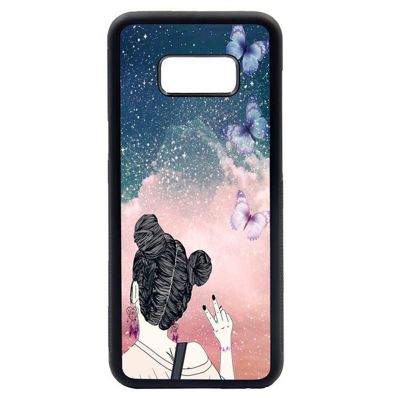 کاور طرح دختر کد 1105408538 مناسب برای گوشی موبایل سامسونگ galaxy s8 plus
