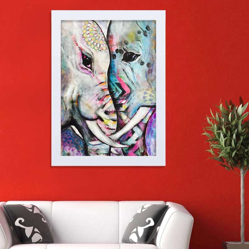 تابلو گالری استاربوی طرح فیل مدل هنری HL304