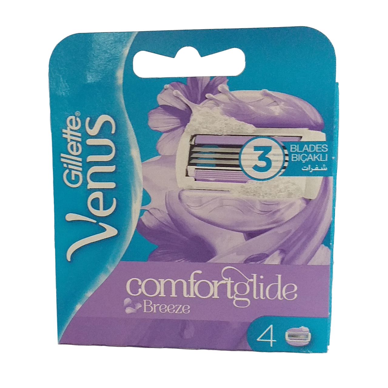 تیغ یدک ژیلت مدل Venus Comfortglide بسته ‏4 عددی