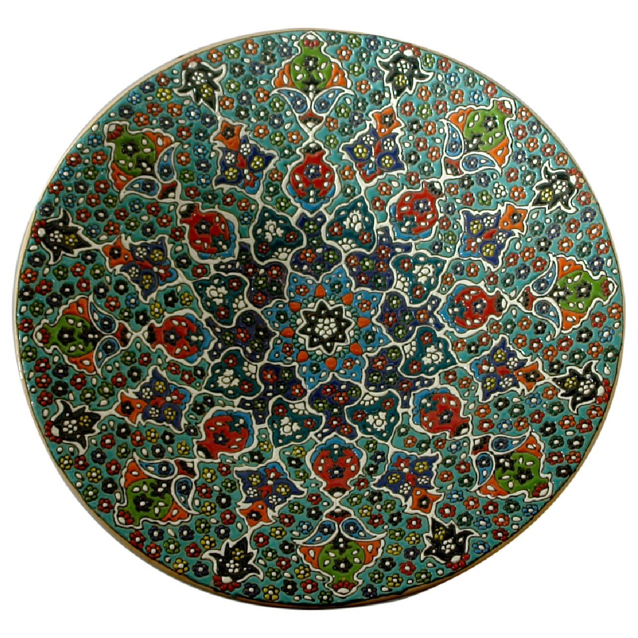 ظرف میناکاری سفالی کد 1005
