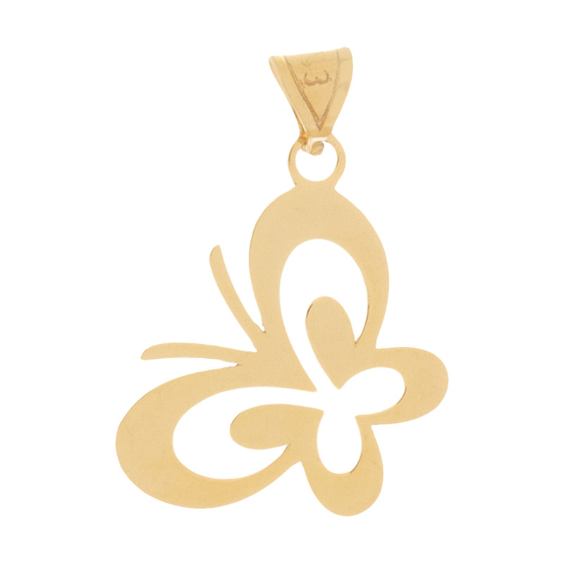 آویز گردنبند طلا 18 عیار زنانه میو گلد طرح پروانه کد N709 آویز گردنبند طلا 18 عیار زنانه میو گلد طرح پروانه کد N709