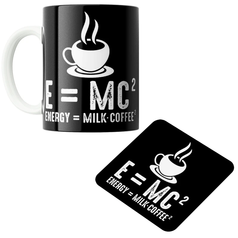 ماگ پاد آفرین مدل Coffee کد z377 به همراه زیر لیوانی