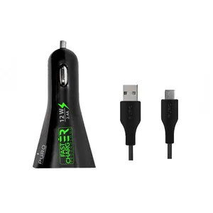 شارژر فندکی  پورو مدل FSTCHRG به همراه کابل تبدیل microUSB