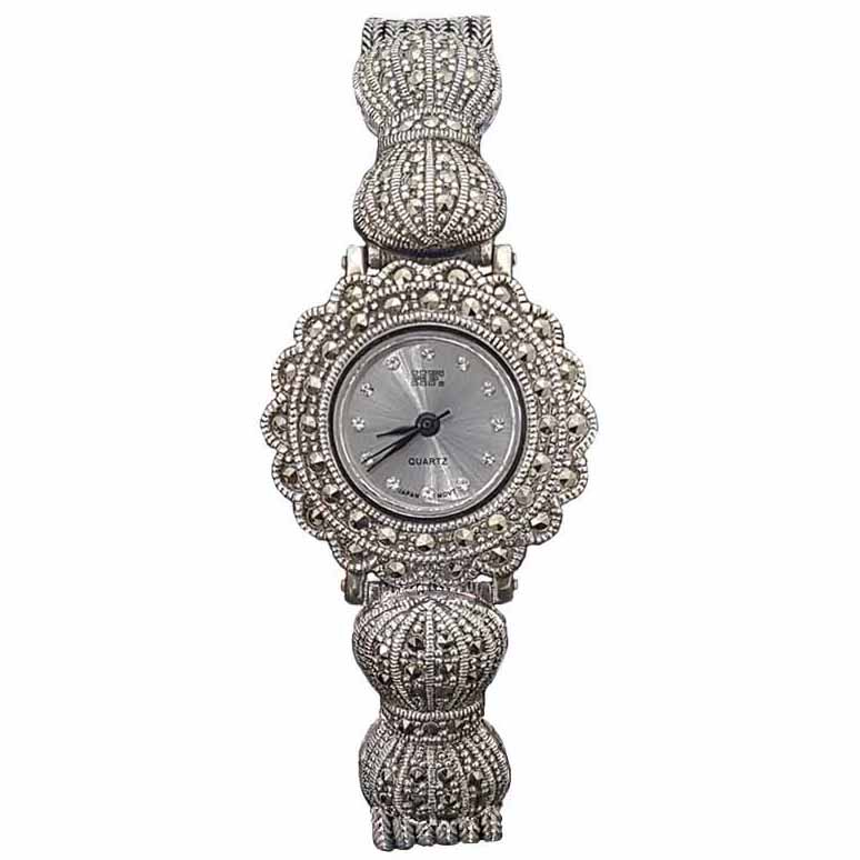 ساعت مچی عقربه ای زنانه نقره ترمه 1 مدل WT05