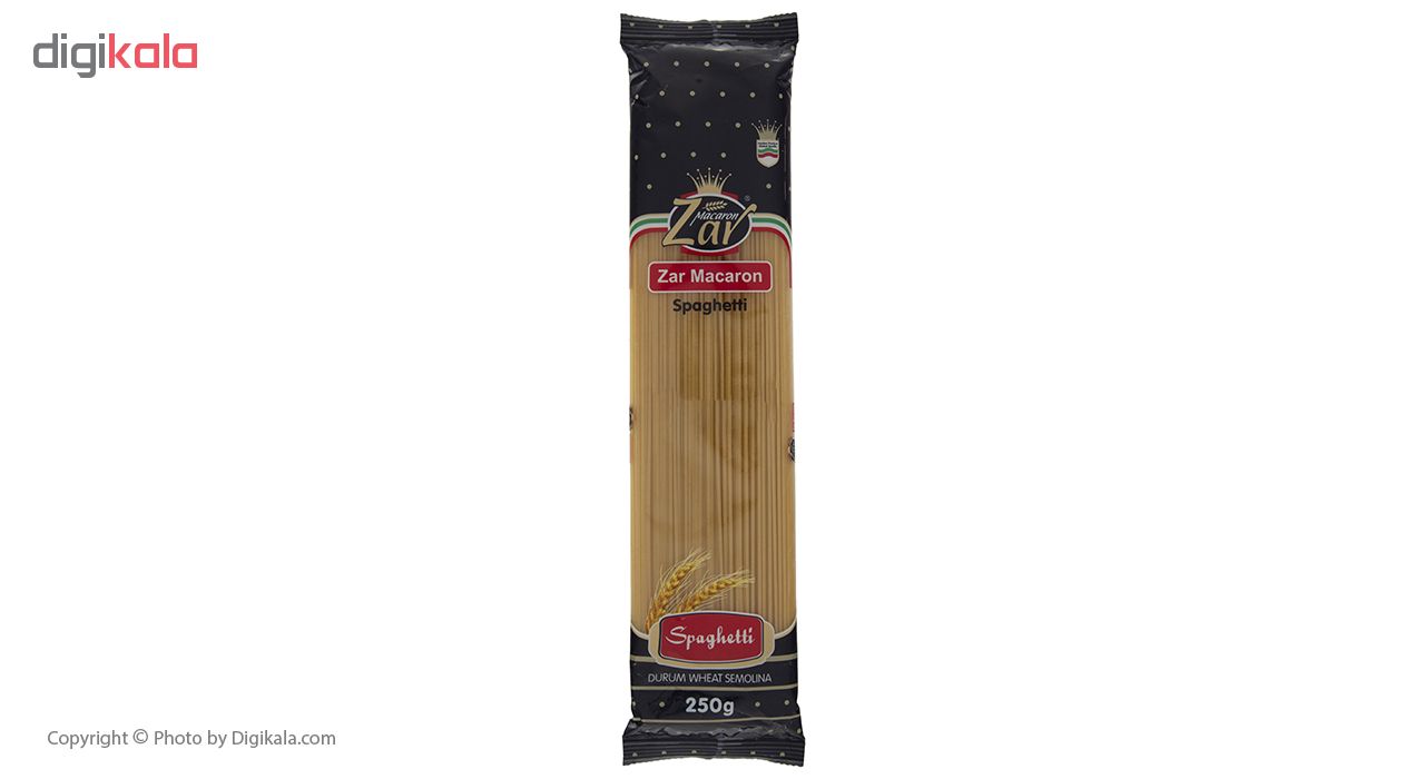 اسپاگتی زرماکارون قطر 1.2 وزن 250 گرم
