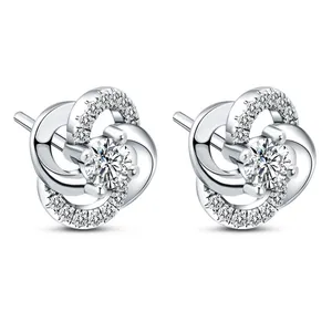 گوشواره نقره شهر جواهر مدل SJ-NE016