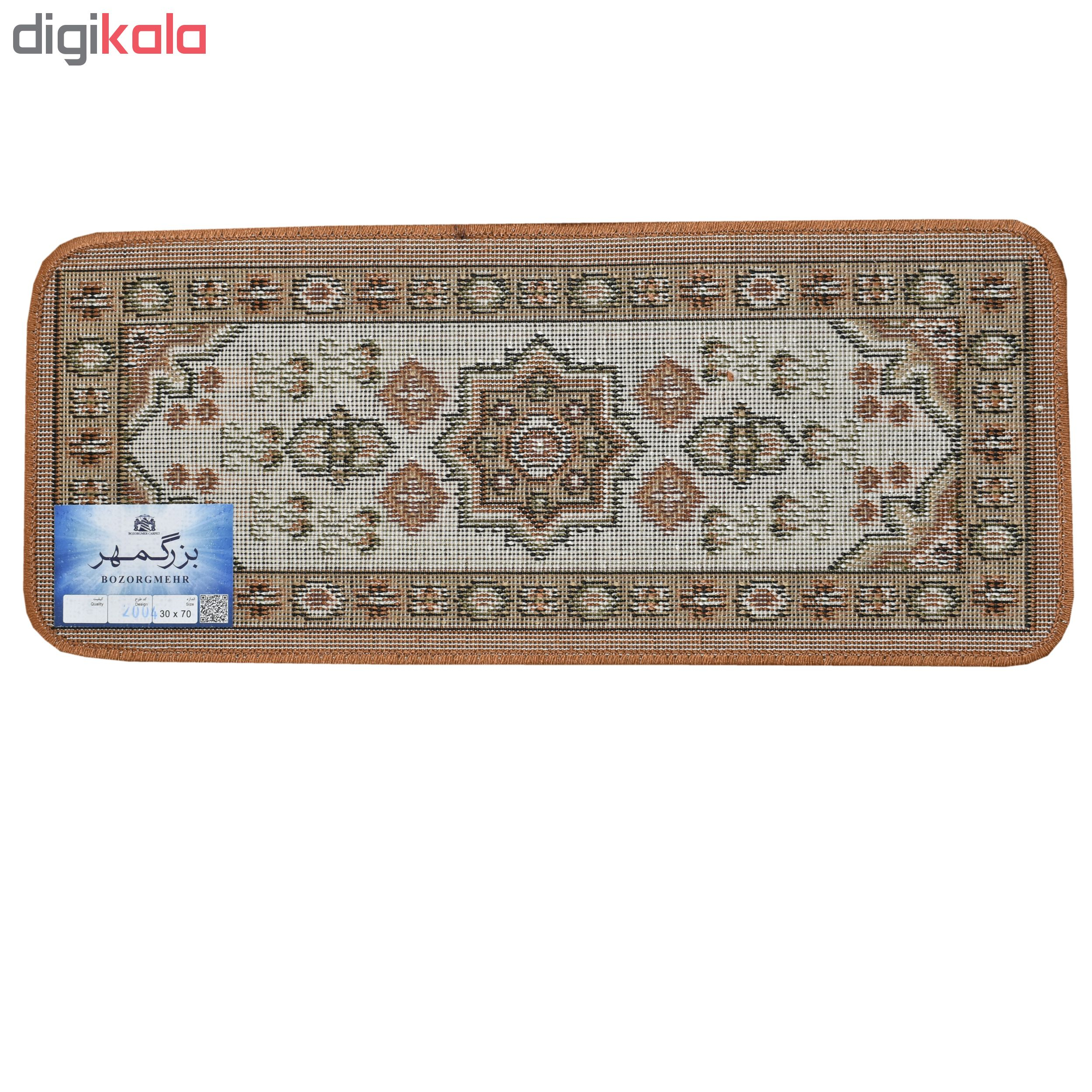 پادری فرش بزرگمهر کد 2004 سایز 30x70 سانتی متر