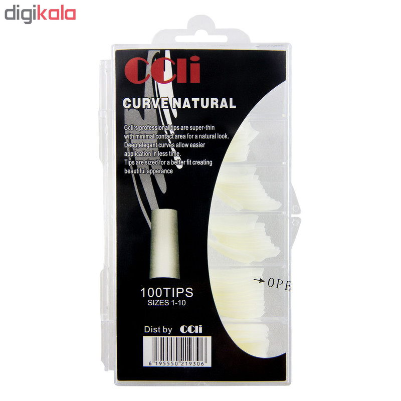 تیپ ناخن سیسیلی مدل curve Natural بسته 100 عددی تیپ ناخن سیسیلی مدل curve Natural بسته 100 عددی
