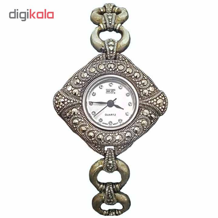 ساعت مچی عقربه ای زنانه نقره ترمه 1 مدل WT09