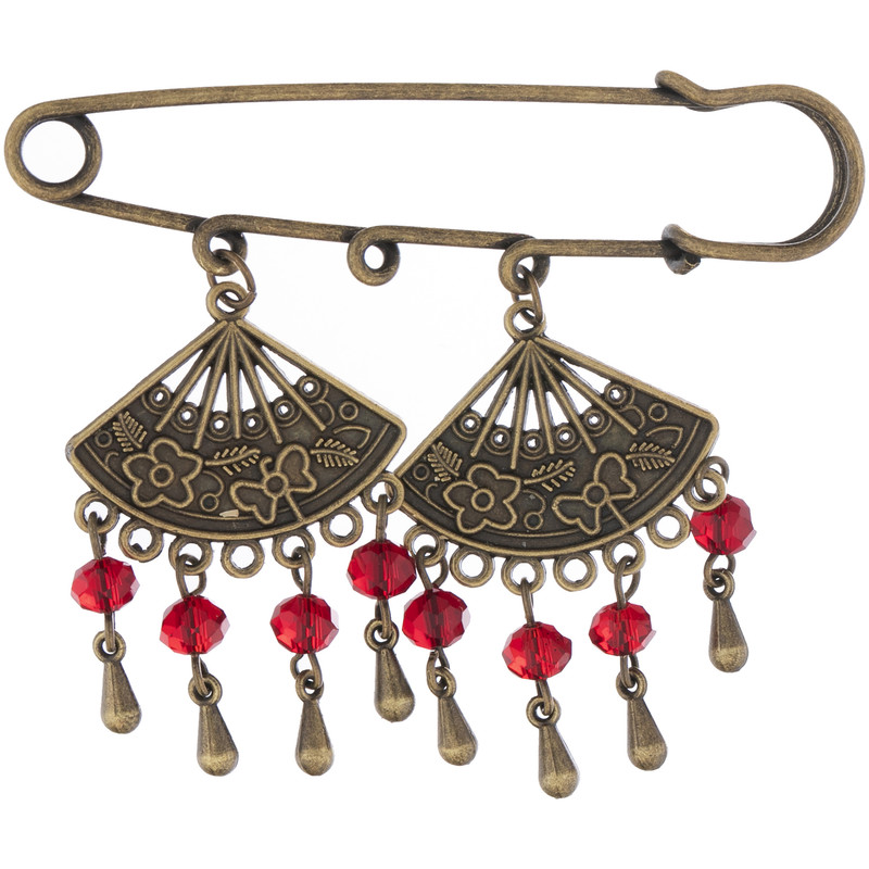 سنجاق سینه طرح بادبزن سنجاق سینه طرح بادبزن