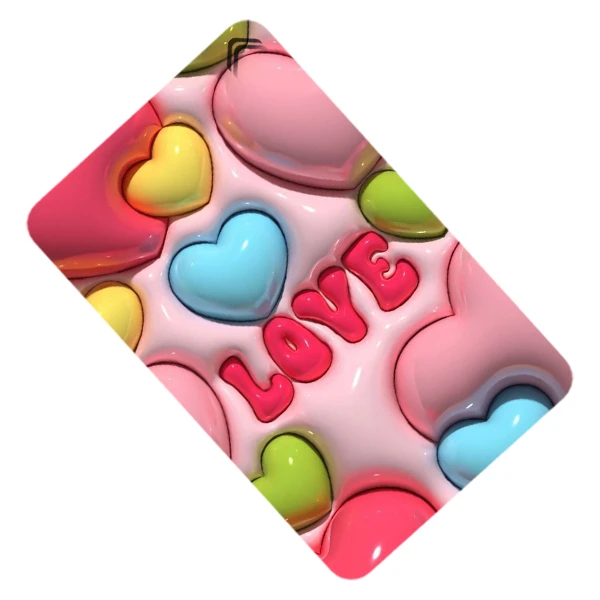 استیکر کارت طرح قلب مدل CAC385-K-G1-145