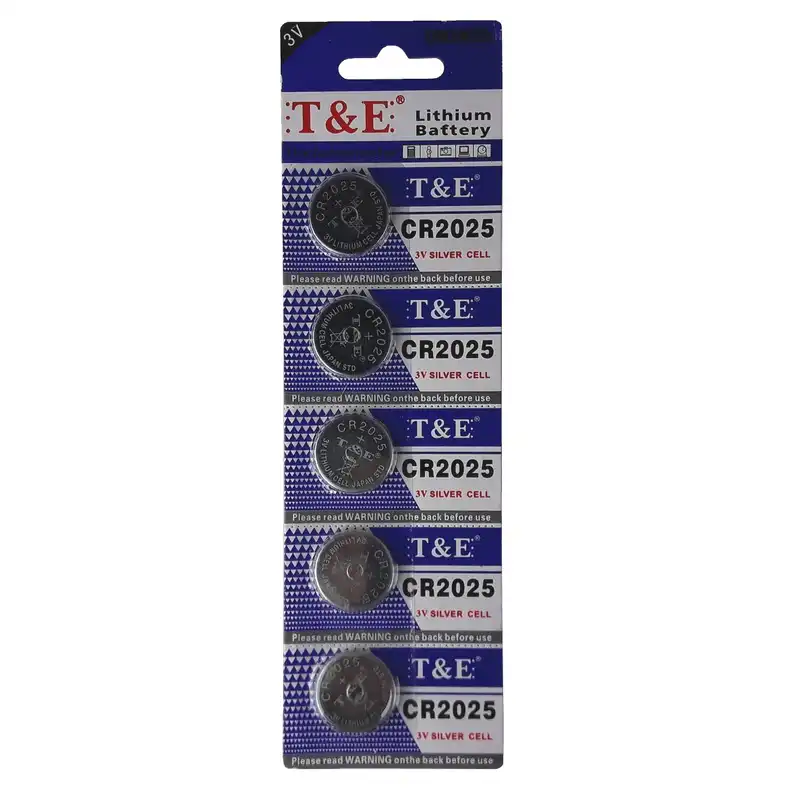 باتری سکه ای تی اند ای مدل CR2025 بسته 5 عددی